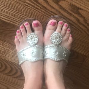 Jack Rogers size 8 gold sandals